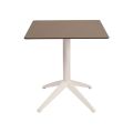 Стіл QUATRO FOLD 70X70 WHITE-TAUPE1